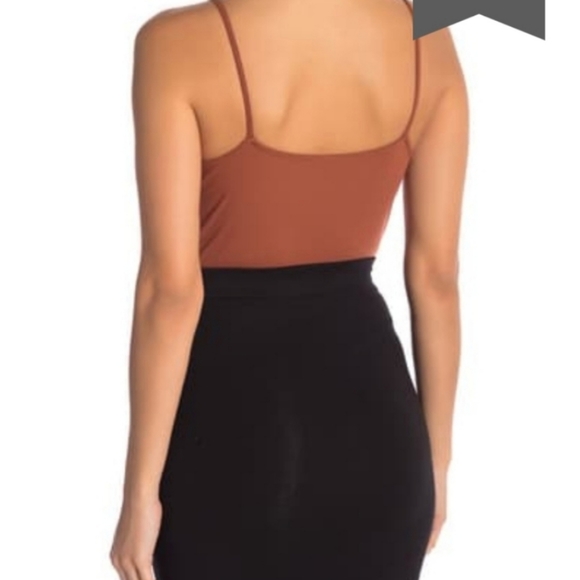 bp ribbed knit v neckline thong bodysuit - Picture 2 of 9